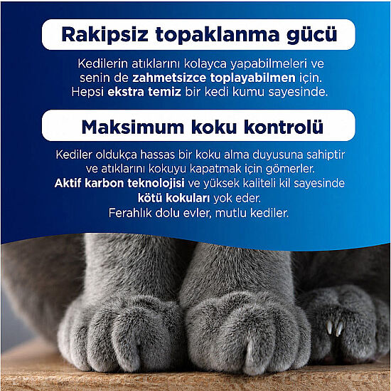 Ever Clean Extra Hygiene Unscented Ekstra Güçlü Kokusuz Kedi Kumu 10 Lt - 5
