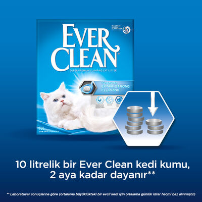 Ever Clean Extra Strong Unscented Ekstra Güçlü Kokusuz Kedi Kumu 10 Lt