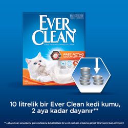 Ever Clean Fast Acting (Hızlı Topaklanma) Kokulu Kedi Kumu 10 Lt - Thumbnail