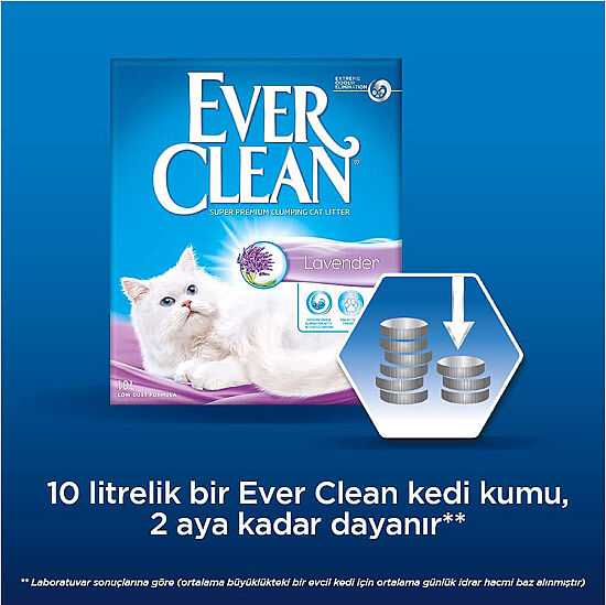 Ever Clean Lavander Lavanta Kokulu Topaklaşan Kedi Kumu 6 Lt - 5