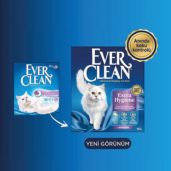 Ever Clean Lavander Lavanta Kokulu Topaklaşan Kedi Kumu 6 Lt - 3