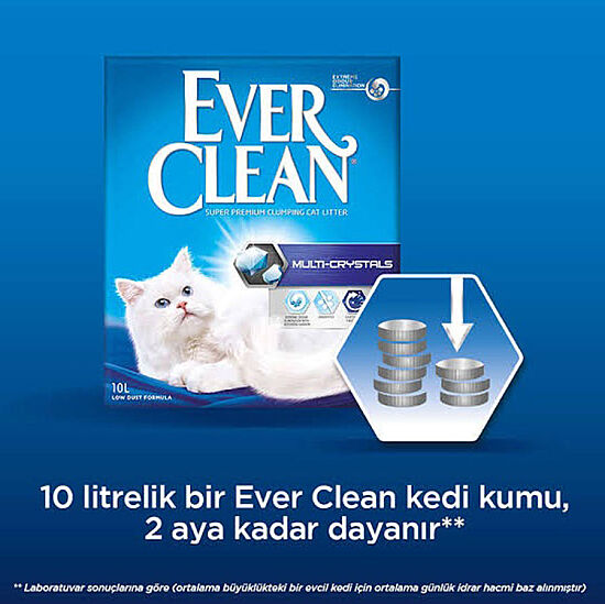 Ever Clean Multi Kristal Koku Önleyici Kedi Kumu 10 Lt - 3