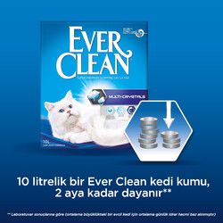 Ever Clean Multi Kristal Koku Önleyici Kedi Kumu 10 Lt - Thumbnail