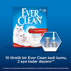 Ever Clean Multiple Cat Çoklu Kedi Kumu 10 Lt - Thumbnail