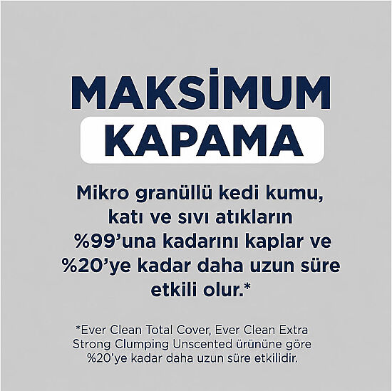 Ever Clean Total Cover (Koku Önleyici) Kokusuz Kedi Kumu 10 Lt - 4