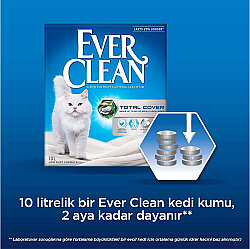 Ever Clean Total Cover (Koku Önleyici) Kokusuz Kedi Kumu 6 Lt - 6