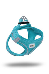 Ewox - Ewox Air-Mesh Ergonomik Hava Kanallı Köpek Göğüs Tasması 2XS - Turkuaz