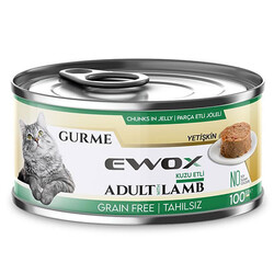 Ewox Gurme Kuzu Tahılsız Kedi Konservesi 100 Gr - Ewox