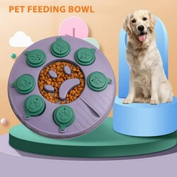 Ewox Puzzle Dog Food Bowl İnteraktif Eğitici Köpek Oyuncağı - Thumbnail