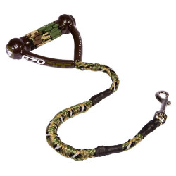 Ezydog Cujo Şok Emici Esneyebilen Köpek Uzatması Yeşil Kamuflaj (64 Cm) - Ezydog