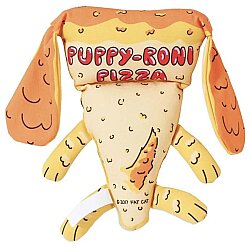 Fat Cat Foodies Dayanıklı Kanvas Kumaştan Sesli Köpek Oyuncağı (Pizza) - 2