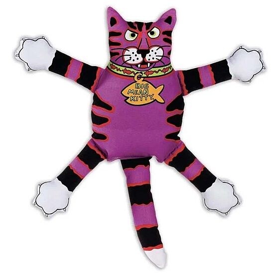 Fat Cat Scaries Dayanıklı Kanvas Kumaştan Sesli Köpek Oyuncağı - 1