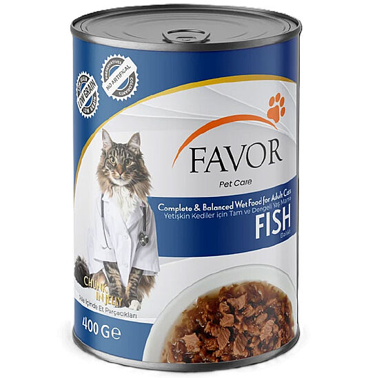 Favor Balık Etli Kedi Konservesi 400 Gr - 1