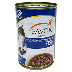 Favor - Favor Balık Etli Kedi Konservesi 400 Gr
