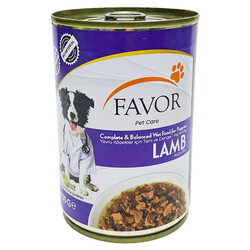 Favor - Favor Puppy Kuzu Etli Yavru Köpek Konservesi 400 Gr