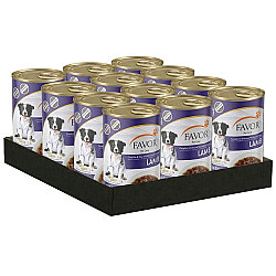 Favor Puppy Kuzu Etli Yavru Köpek Konservesi 400 Gr x 12 Adet - 1