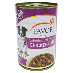 Favor - Favor Puppy Tavuk Ciğerli Yavru Köpek Konservesi 400 Gr