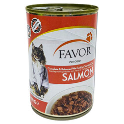 Favor - Favor Somonlu Kısırlaştırılmış Kedi Konservesi 400 Gr