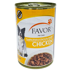 Favor - Favor Tavuk Etli Köpek Konservesi 400 Gr