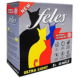 Feles Aktive Carbon Topaklanan Kedi Kumu 8 Lt - Diğer / Other