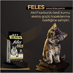 Feles Doğal Topaklanan Tozsuz Kedi Kumu 10 Lt x 2 Adet - 4