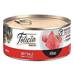 Felicia Insight Biftek Etli Fileto Tahılsız Kedi Konservesi 85 Gr - Felicia