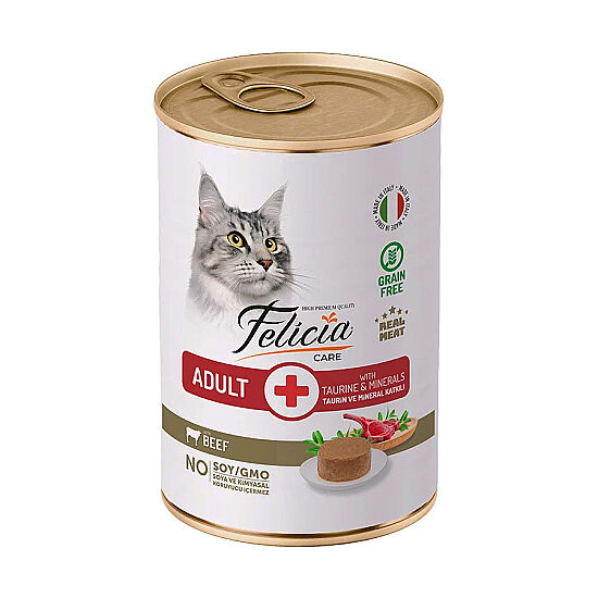 Felicia Care Sığır Etli Pate Tahılsız Kedi Konservesi 400 Gr - 6