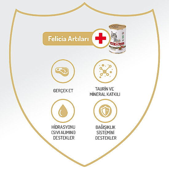 Felicia Care Sığır Etli Pate Tahılsız Kedi Konservesi 400 Gr - 2