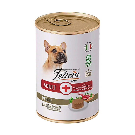 Felicia Care Sığır Etli Pate Tahılsız Köpek Konservesi 400 Gr - 6