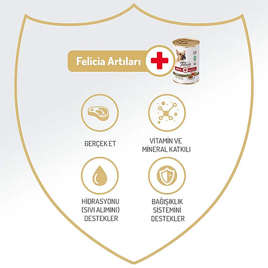 Felicia Care Sığır Etli Pate Tahılsız Köpek Konservesi 400 Gr - 2
