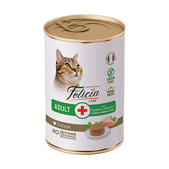 Felicia Care Tavuk Etli Pate Tahılsız Kedi Konservesi 400 Gr - 6
