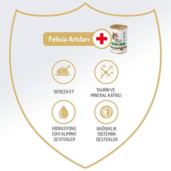 Felicia Care Tavuk Etli Pate Tahılsız Kedi Konservesi 400 Gr - 2