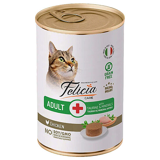 Felicia Care Tavuk Etli Pate Tahılsız Kedi Konservesi 400 Gr - 1