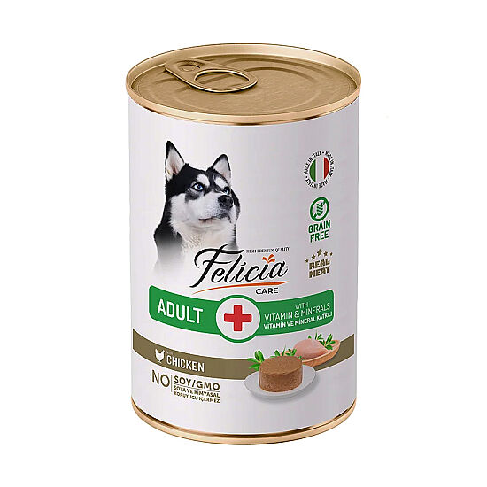 Felicia Care Tavuk Etli Pate Tahılsız Köpek Konservesi 400 Gr - 6