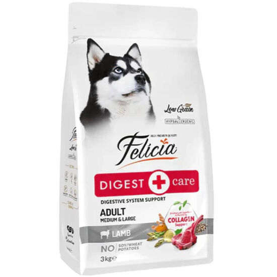Felicia Hypoallergenic Düşük Tahıllı Kuzulu ve Pirinçli Yetişkin Köpek Maması 3 Kg + Temizlik Mendili - 1