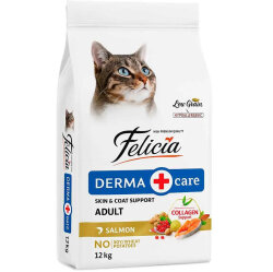 Felicia Hypoallergenic Düşük Tahıllı Somonlu Kedi Maması 12 Kg + Gimcat 20 Gr Multivitamin Paste - 2