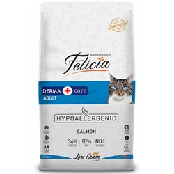 Felicia - Felicia Düşük Tahıllı Somonlu Yetişkin Kedi Maması 12 Kg + 4 Adet Temizlik Mendili