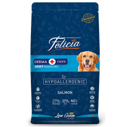 Felicia - Felicia Düşük Tahıllı Somonlu Yetişkin Köpek Maması 15 Kg + 4 Adet Temizlik Mendili