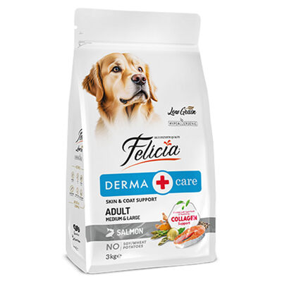 Felicia Hypoallergenic Düşük Tahıllı Somonlu Yetişkin Köpek Maması 3 Kg + Temizlik Mendili - 1