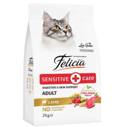 Felicia Hypoallergenic Düşük Tahıllı Kuzu Etli Kedi Maması 2 Kg + Biopet Active Malt Paste 25 ML - 2