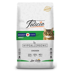 Felicia - Felicia Düşük Tahıllı Yetişkin Tavuk Etli Kedi Maması 12 Kg 