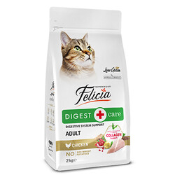 Felicia - Felicia Hypoallergenic Düşük Tahıllı Yetişkin Tavuk Etli Kedi Maması 2 Kg + Temizlik Mendili