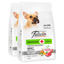 Felicia Hypoallergenic Düşük Tahıllı Kuzu Etli Küçük Irk Köpek Maması 6Kg ( 3 Kg x 2 ) + Temizlik Mendili - Felicia