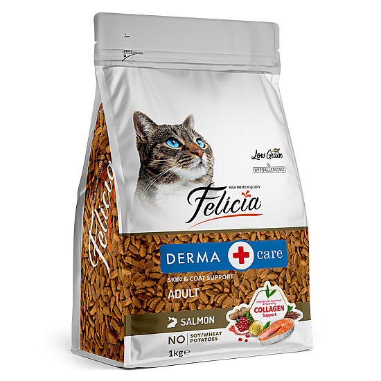 Felicia Hypoallergenic Düşük Tahıllı Somonlu Kedi Maması 1 Kg - 1