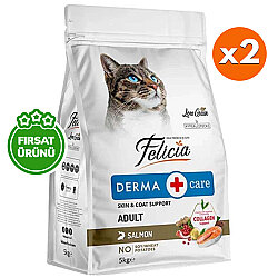 Felicia Hypoallergenic Düşük Tahıllı Somonlu Kedi Maması 5 Kg x 2 Adet - 2
