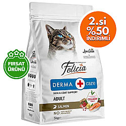 Felicia Hypoallergenic Düşük Tahıllı Somonlu Kedi Maması 5 Kg x 2 Adet - Felicia