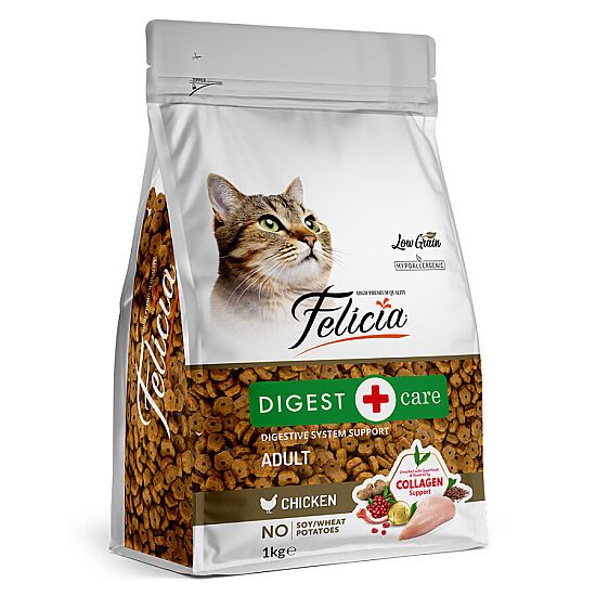 Felicia Hypoallergenic Düşük Tahıllı Tavuk Etli Kedi Maması 1 Kg - 1