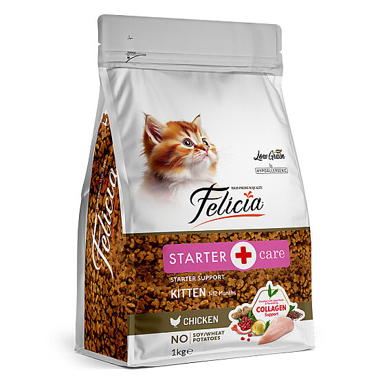 Felicia Hypoallergenic Starter Care Kitten Düşük Tahıllı Tavuklu Yavru Kedi Maması 1 Kg - 1