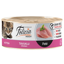 Felicia - Felicia Kitten Tavuk Etli Pate Tahılsız Yavru Kedi Konservesi 85 Gr