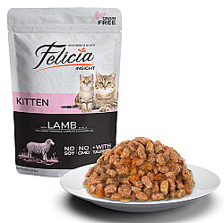 Felicia Pouch Kitten Kuzu Etli Yavru Tahılsız Kedi Yaş Maması 85 Gr x 6 Adet - 3